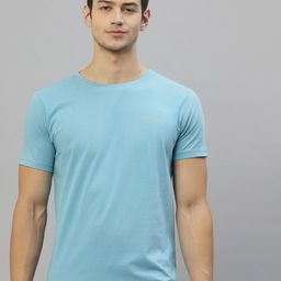 JUMP USA Men Blue Pure Cotton Rapid Dry Running T-shirt-image-79