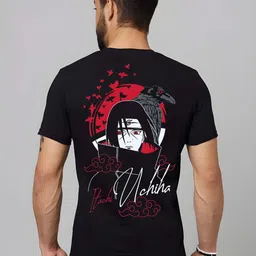 KAIDO Men Naruto Graphic Printed Round Neck Cotton T-shirt-picture-45