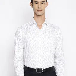 Cantabil Men Printed Cotton Formal Shirt-image-4