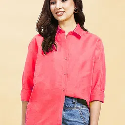 a.t.u.n. A T U N Women Rose Relaxed Party Shirt-picture-45