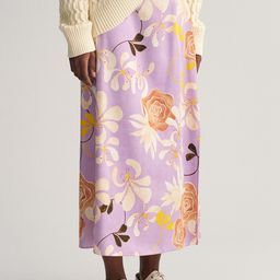 GANT Floral Printed Straight Maxi Skirt-image-68