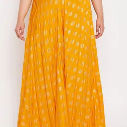 CLORA CREATION PLUS Printed Flared Rayon Skirt-image-24