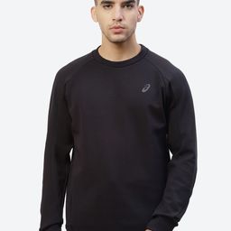 ASICS Men Black M Mobility Knit Crew Sweatshirt-image-98