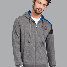 Beverly Hills Polo Club Men Charcoal Grey Cotton Sweatshirt-image-76