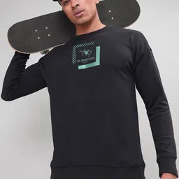 Technosport Typography Printed Pullover-36