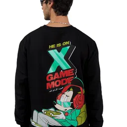 Bonkers Corner Graphic Printed Round Neck Cotton Sweatshirt-image-97
