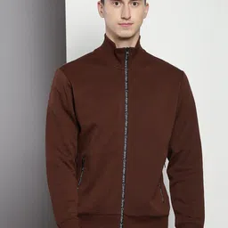 Calvin Klein Mock Collar Cotton Front Open Sweatshirt-picture-14