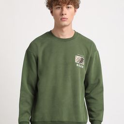 THE BEAR HOUSE Relaxed Fit Drop Shoulder Sleeves Cotton Pullover-image-68