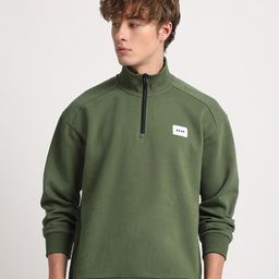 THE BEAR HOUSE Mock Collar Long Sleeves Sweatshirt-image-26