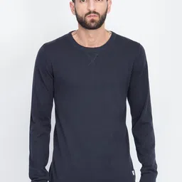 LINDBERGH Men Navy Blue Solid Sweatshirt-image-52