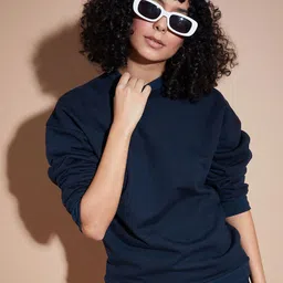 SASSAFRAS BASICS Long Sleeves Fleece Oversized Sweatshirt-image-94