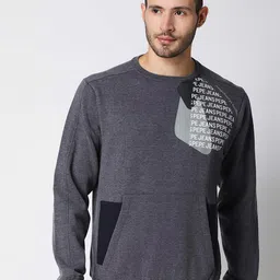 Pepe Jeans Men Navy Blue Printed Cotton Sweatshirt-image-57