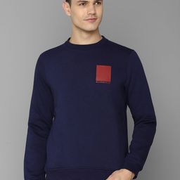 Allen Solly Men Navy Blue Cotton Sweatshirt-image-41