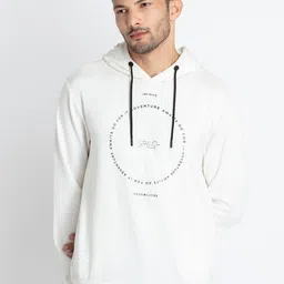 Status Quo Typography Printed Lightweight Hooded Cotton Sweatshirt-image-6