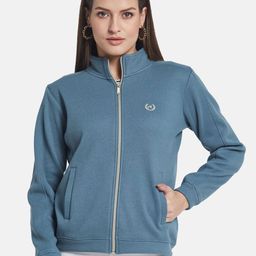 METTLE Women Mandarin Collar Long Sleeves Sweatshirt-image-80