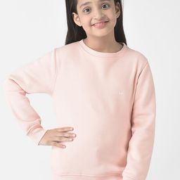 Crimsoune Club Girls Solid  Pullover Sweatshirt-image-32