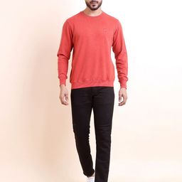 berry blues Round Neck Long Sleeves Cotton Sweatshirt-image-64