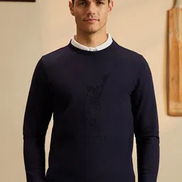 Peter England Casuals Round Neck Cricket Inspired Pullover Sweatshirt-picture-19