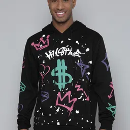 WAIMEA  Typography Printed Hooded Sweatshirt-image-92