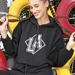Sera Printed Hooded Sweatshirt-44