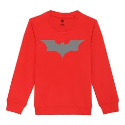 DC by Wear Your Mind Unisex Kids Red Printed Sweatshirt-image-98