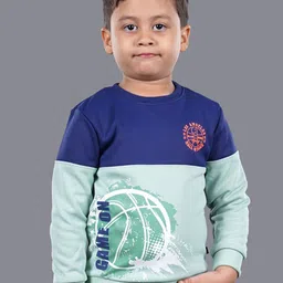 3PIN Boys Navy Blue Printed Sweatshirt-image-75