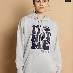 VIMAL JONNEY Pack Of 2 Typography Printed Long Sleeves Hooded Fleece Pullover-image-91