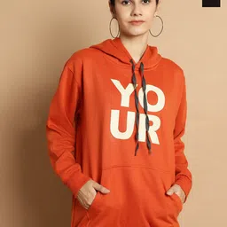 VIMAL JONNEY Pack Of 2 Typography Printed Long Sleeves Hooded Fleece Pullover-image-97