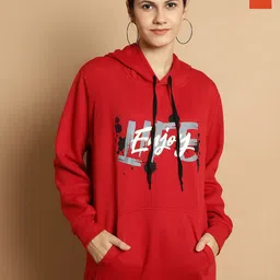 VIMAL JONNEY Pack Of 2 Typography Printed Cotton Fleece Sweatshirt-image-44