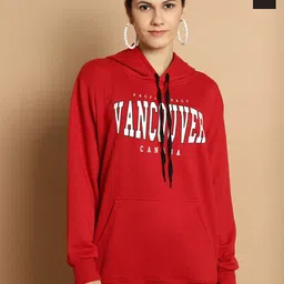 VIMAL JONNEY Pack Of 2 Typography Printed Hooded Cotton Fleece Sweatshirt-image-47