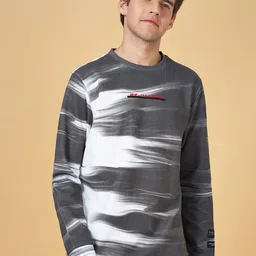 Street 808 by Pantaloons Abstract Printed Long Sleeves Sweatshirt-image-94