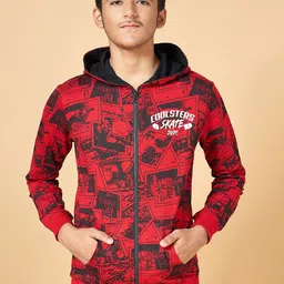 Coolsters by Pantaloons Boys Geometric Printed Cotton Front-Open Sweatshirt-picture-33