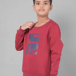 Crimsoune Club Boys Typography Printed Pullover-picture-44