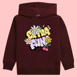 BAESD Kids Typography Printed Hooded Fleece Pullover-picture-26