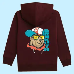 BAESD Kids Graphic Printed Hooded Fleece Pullover-image-83