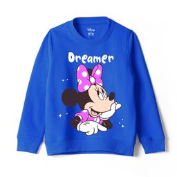 Wear Your Mind Girls Printed Minnie Mouse Pure Cotton Sweatshirt-image-14