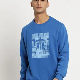 Turtle Men Graphic Printed Pullover Sweatshirt-picture-2