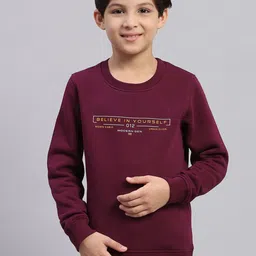 Monte Carlo Boys Typography Printed Sweatshirt-18