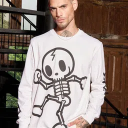 Bonkers Corner Graphic Printed Cotton Sweatshirt-picture-23