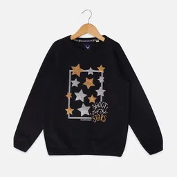 Allen Solly Junior Girls Graphic Printed Cotton Pullover-picture-37