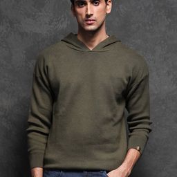 RARE RABBIT Men Zarr Slim Fit Hooded Sweatshirt-picture-21