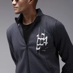 SHOWOFF Men Grey Printed Cotton Sweatshirt-image-60