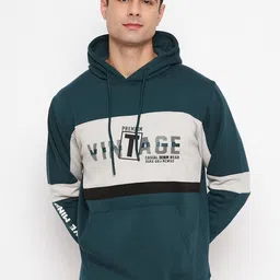 Duke Colourblocked Printed Hooded Pullover Sweatshirt-picture-17