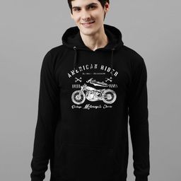ADRO Men Printed Hooded Sweatshirt-image-6