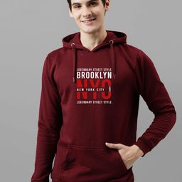 ADRO Men Printed Hooded Sweatshirt-image-86