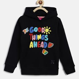 TALES & STORIES Girls Printed Hooded Pullover Sweatshirt-image-54