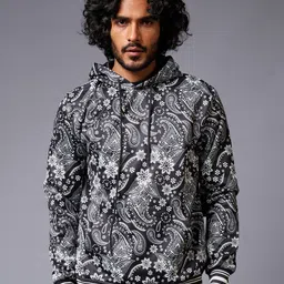 GO DEVIL Graphic Printed Hooded Pullover-image-36