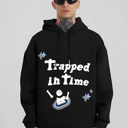 Maniac Typography Printed Pure Cotton Hooded Sweatshirt-picture-26