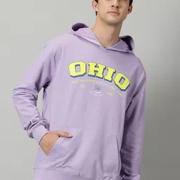 THE HOLLANDER Typography Printed Hooded Cotton Sweatshirt-image-17