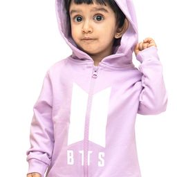 ariel Kids Typography Printed Hooded Cotton Sweatshirt-27